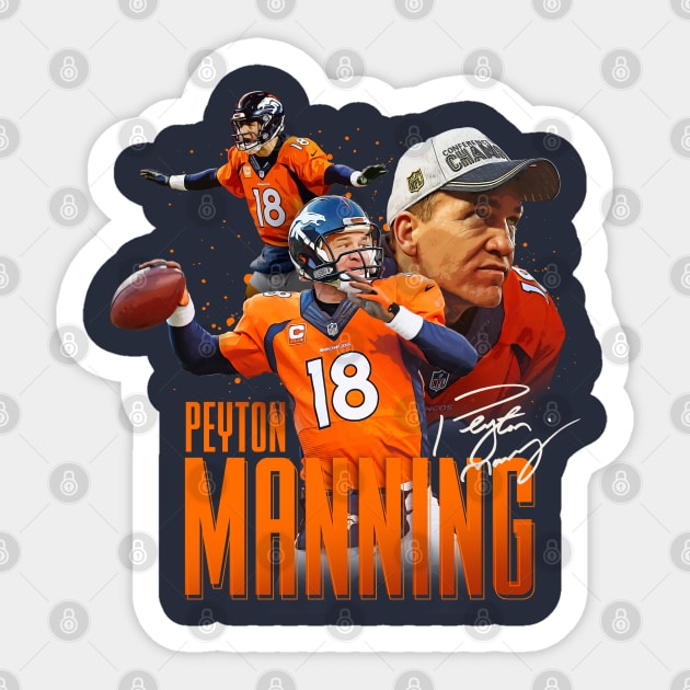 Peyton Manning Sticker by Juantamad